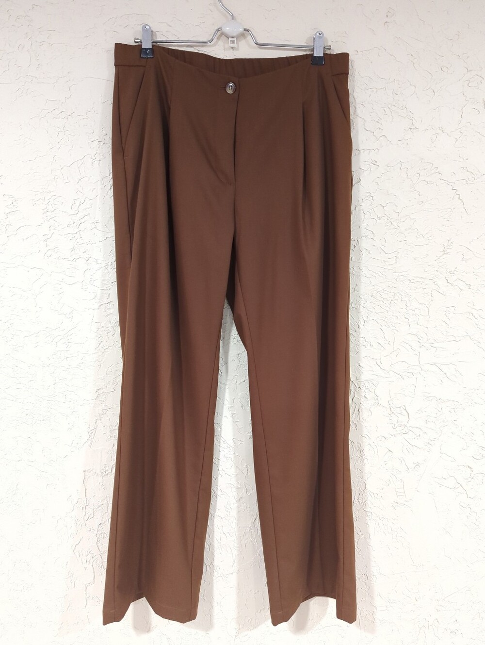 J Jill Chocolate Brown Straight-Leg Dress Pants Trouser Pleated Light Women's 12